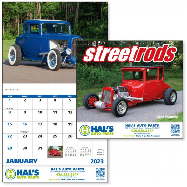 Street Rod Promotional Calendar Customizable Calendars Wholesale