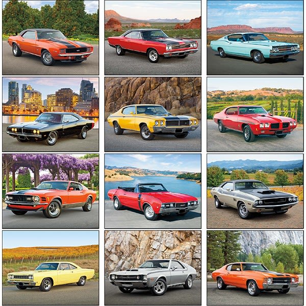 Muscle Car Promotional Calendar | Customized Appointment Calendars