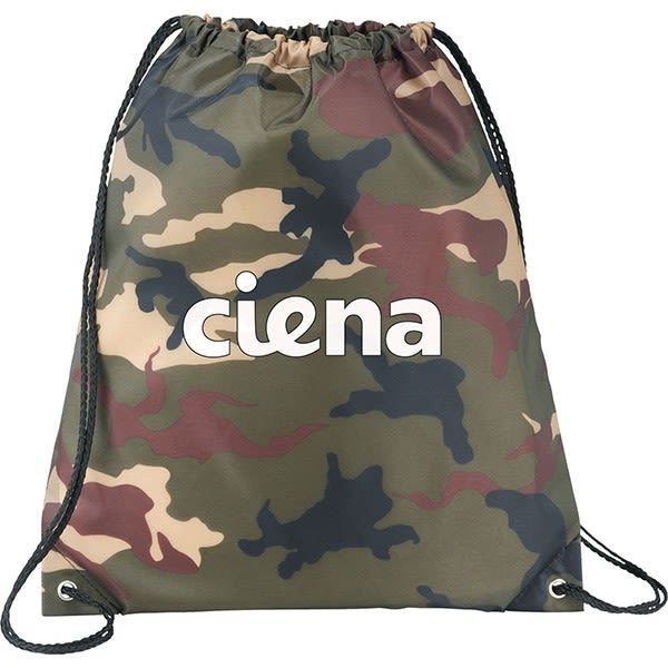 camo cinch bag