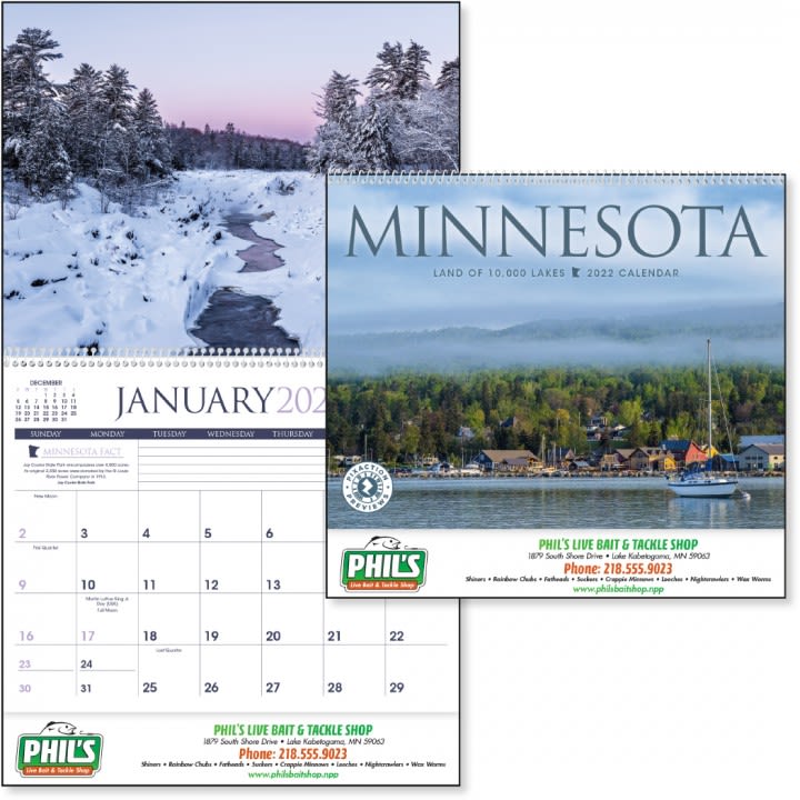 Custom Premium Appointment CalendarMinnesota Personalized Calendars