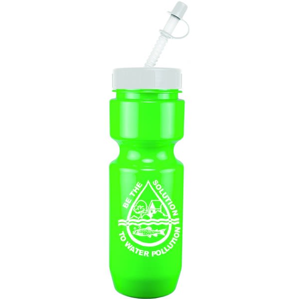 22 oz Straw Lid Bike Bottle Personalized Bike Grip Water Bottles