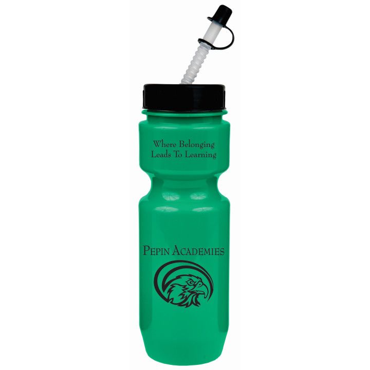 22 oz Straw Lid Bike Bottle Personalized Bike Grip Water Bottles