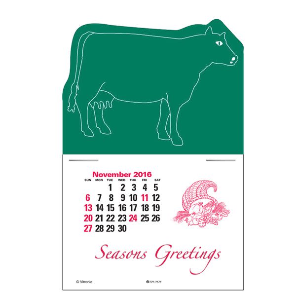 Promotional PressNStick Calendar Dairy Cow Giveaway Calendar