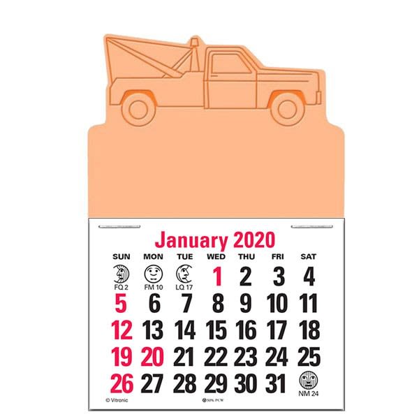 PressNStick Calendar Promotional Tow Truck Custom Calendar