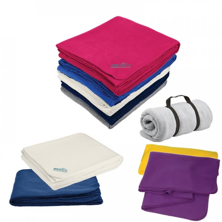 Imprinted Econo Fleece Blanket Custom Fleece Blanket Wholesale