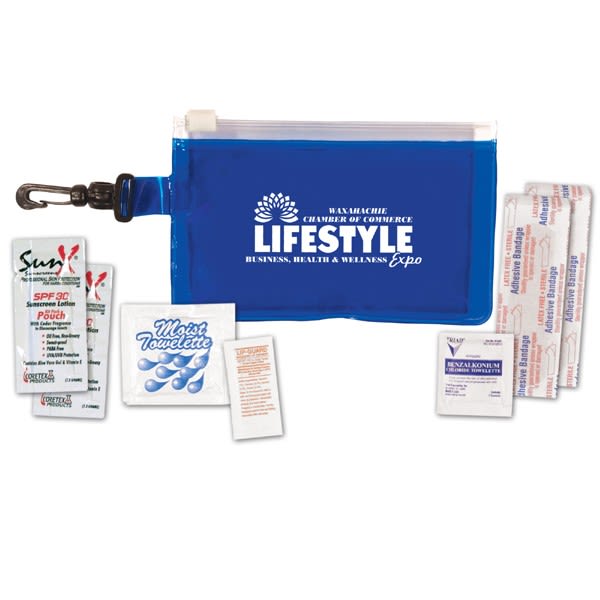 Promotional Beach First Aid Kits Clip N Go Custom Sunscreen Kits