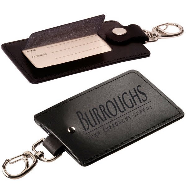 luxury leather luggage tags