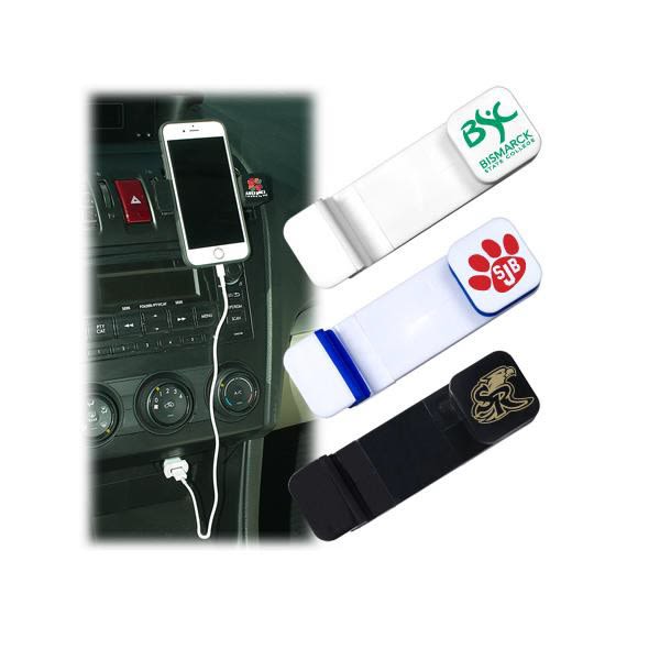Imprinted ClipOn Mobile Holder Custom Phone Clip On Holder