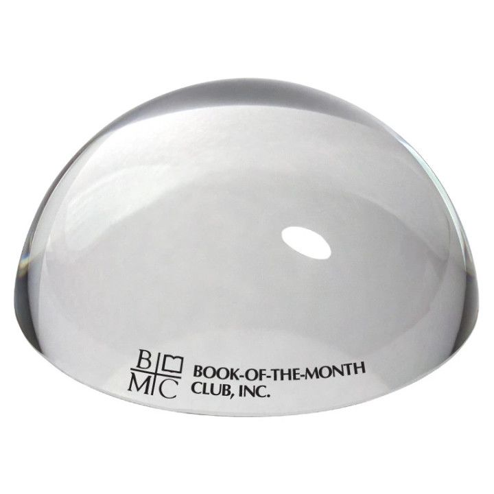 Imprinted Crystal Paperweight Magnifier Promotional Paperweights