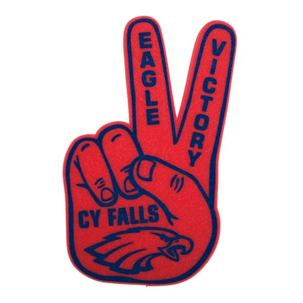 V For Victory Foam Hand Mitt Promo Imprinted