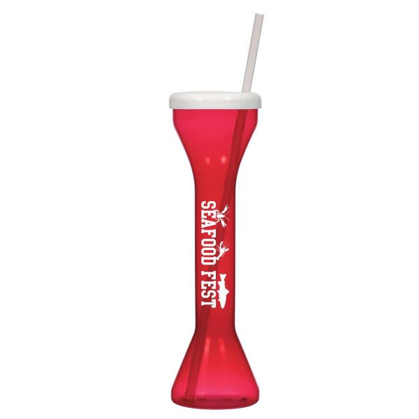 Promotional Yard Cup with Straw 18 oz Personalized Yard Cup