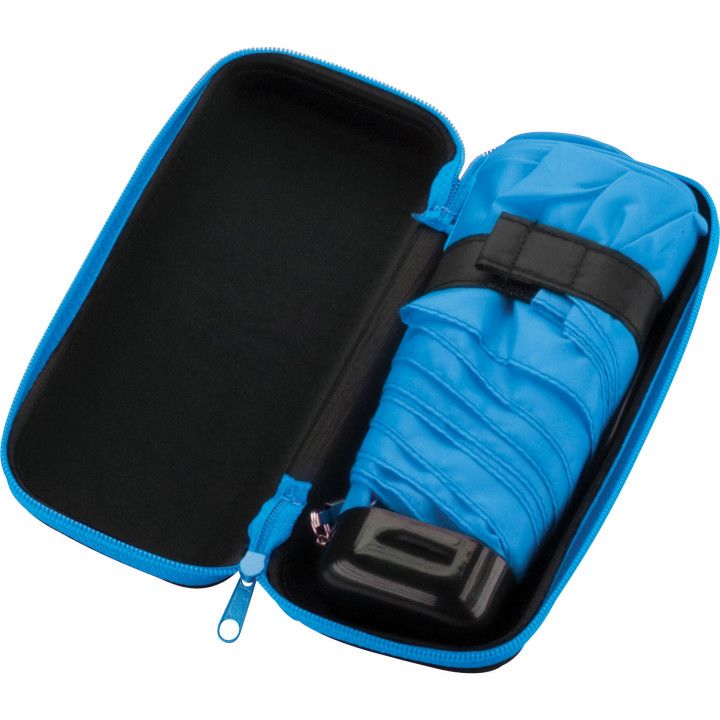 Deluxe Folding Personalized Umbrella With Hard Case Custom Umbrella