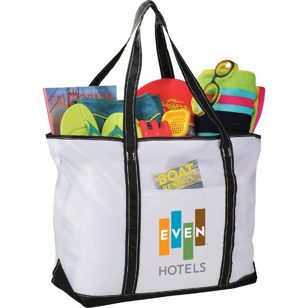 Everyday Nylon Zippered Tote | Wholesale Nylon Tote Bags Personalized