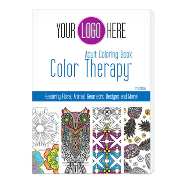 Custom Color Therapy Adult Coloring Book Promotional Coloring Books