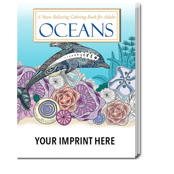 Custom Oceans Stress Relieving Adult Coloring Book Wholesale Custom Oceans Stress Relieving Adult Coloring Book Wholesale