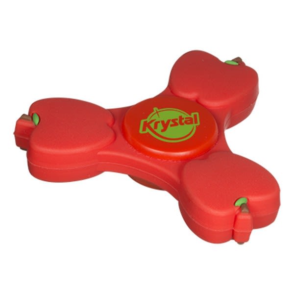 Imprinted Promo spinner Apple | Custom Fidget Spinners Wholesale