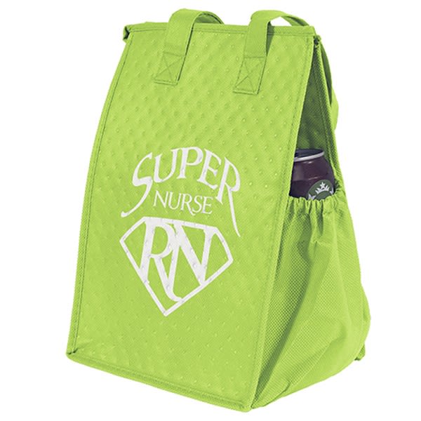 Custom Insulated Lunch Tote with Zipper Top Lunch Tote Bags