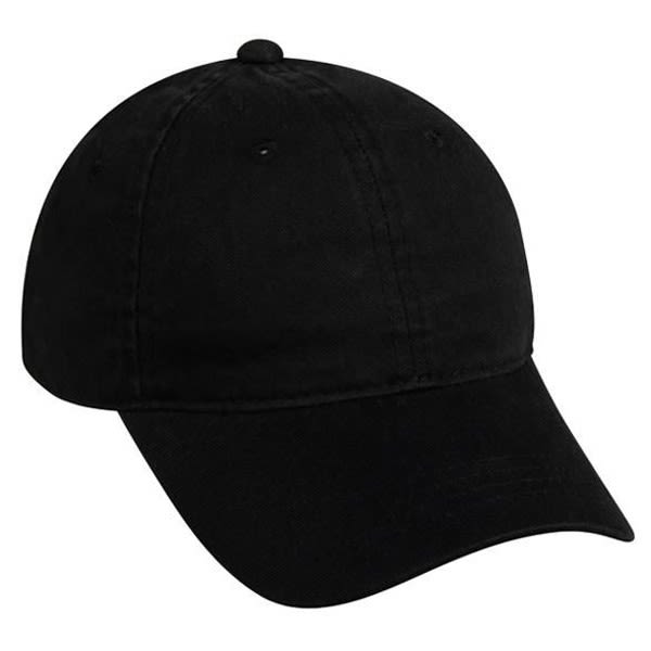 6 Panel Unstructured Cap with Embroidery