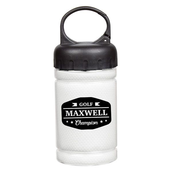 Personalized PVA Cooling Towels Logo Cooling Towel in Carabiner Case