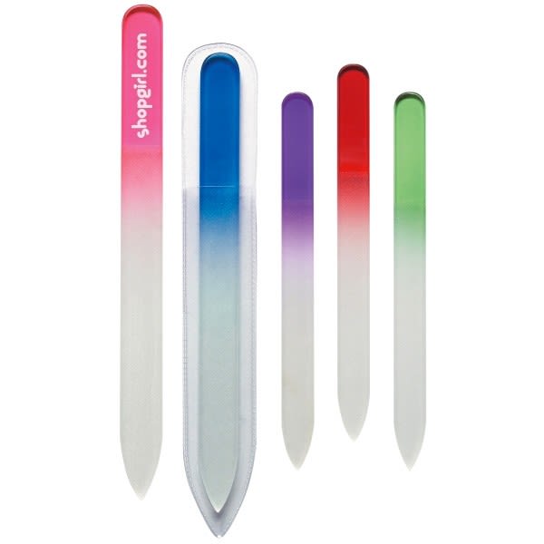 Gradient Glass Nail File Custom Logo Personalized Emery Boards