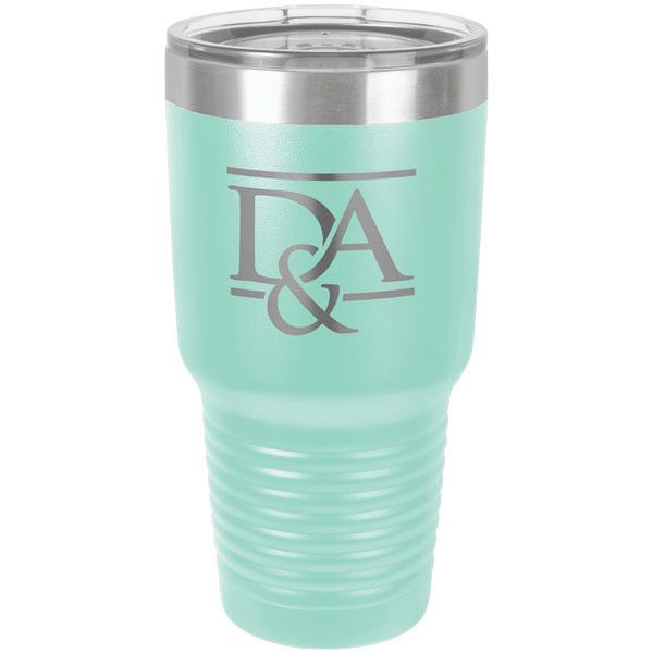 Custom Engraved Travel Tumblers 30 oz Polar Camel Teal Tumbler