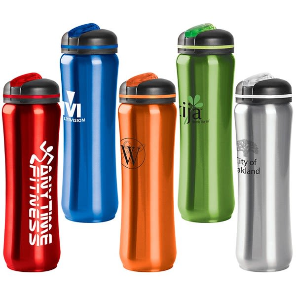 Slim Stainless 28 oz Water Bottle Imprinted Promotional Bottle