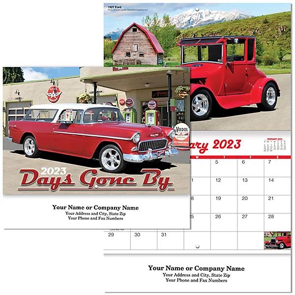 Days Gone By Wall Stitched Business Calendar Wall Calendars