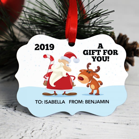A Gift For You Personalized Gift Tag Ornament