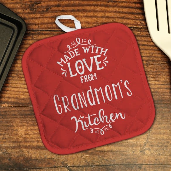 Made With Love Personalized Potholder Customized