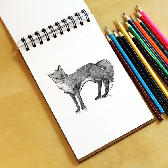 Personalized Coloring Book Sketch Pad with Colored Pencils | Kids Gift