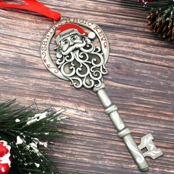 Personalized Santa's Magic Key Personalized Christmas Decorations