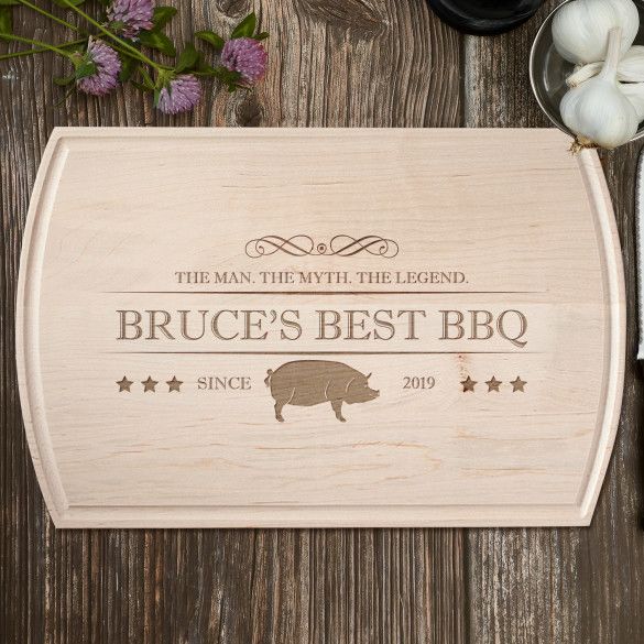 Best BBQ Personalized Large Maple Cutting Board