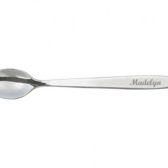 engraved baby spoon