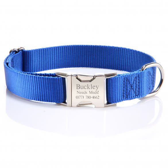 personalized dog collars with metal buckle