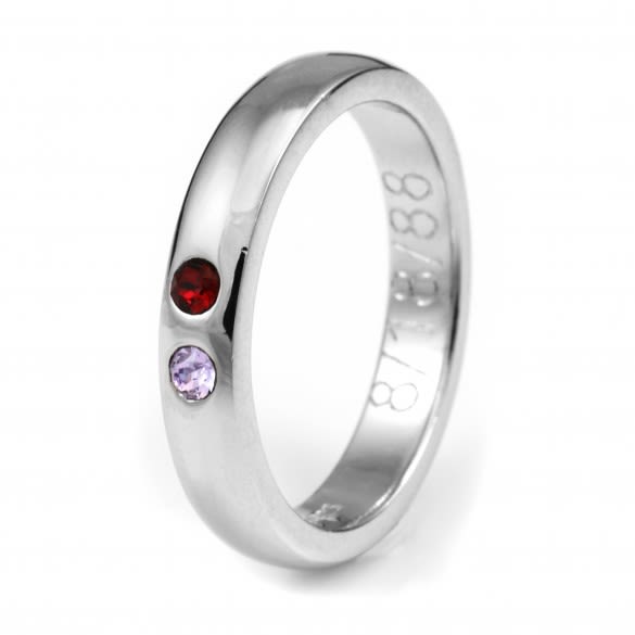 personalized birthstone rings for couples