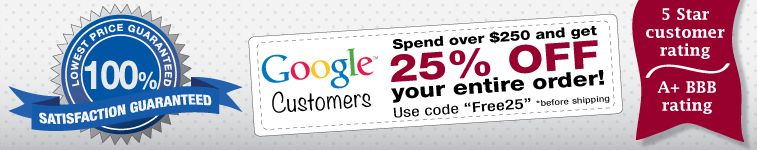 Welcome Google Customers - Order Today