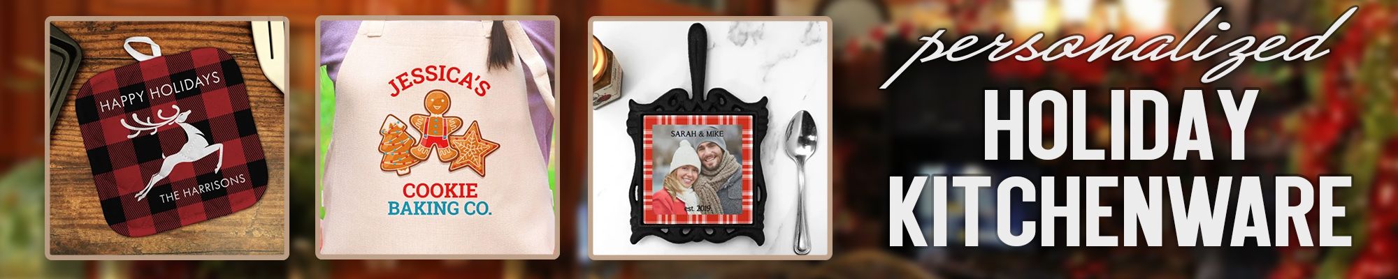 Personalized Holiday Kitchenware | Customized Gifts for the Home