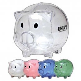 plastic toddler piggy bank