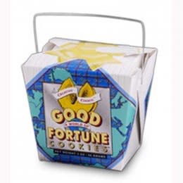 World of Good Fortune Cookie Pail Promotional Custom Imprinted With Logo