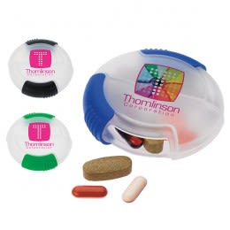 Wholesale Medication Dispensers | Custom Promotional Full Color Pill Dispensers