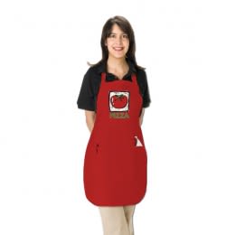 Colored Full Length Apron With Adjustable Neck