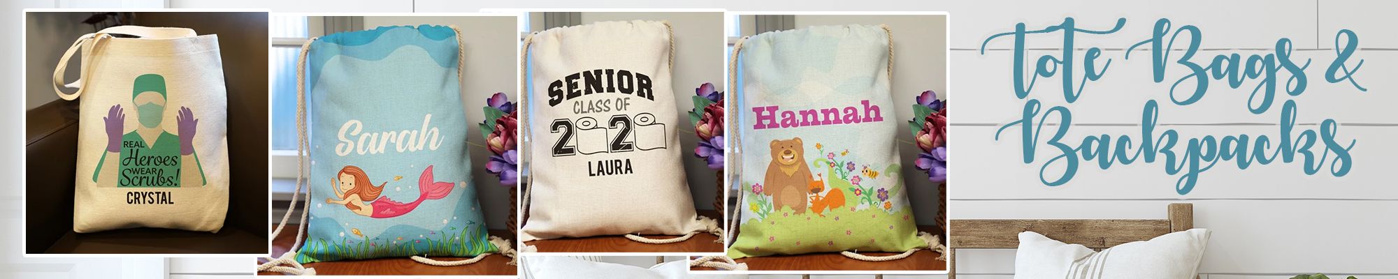 Personalized Tote Bags | Custom Tote Bag Gifts