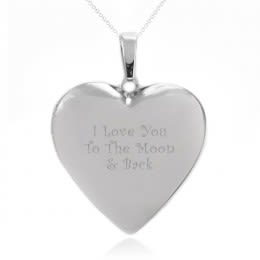 Personalized Heart Shaped Locket | Custom Heart Lockets for Personal Gifts | Personalized Necklaces for Women & Girls