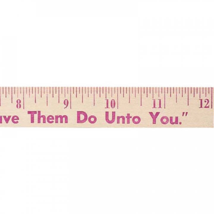 Promotional 12 Natural Finish Wood Ruler