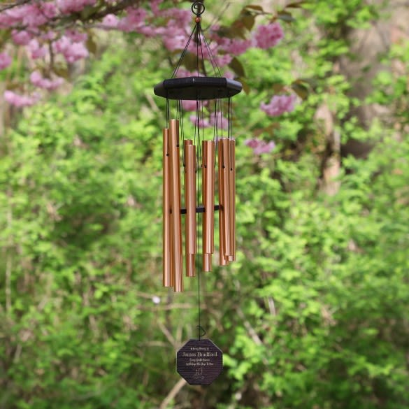 Gentle Breeze Personalized Memorial Wind Chimes | Memorial Wind Chime Gifts