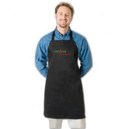 Custom Promotional Butcher Aprons | Wide Bib Butcher Apron Large Imprint | Personalized Business Logo Butcher Aprons