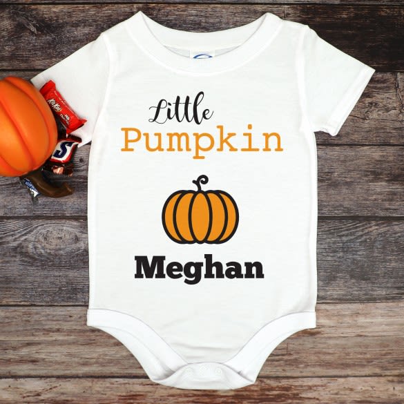 First Halloween Pumpkin Baby Onesie | One of a Kind Baby Gift Fall