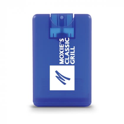 Custom Credit Card Style Antibacterial Hand Sanitizer Giveaways - Blue