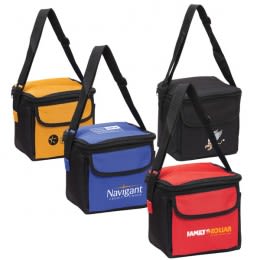 Logo Imprinted Polyester 6-Pack Cooler | Custom 6 Pack Beer Coolers