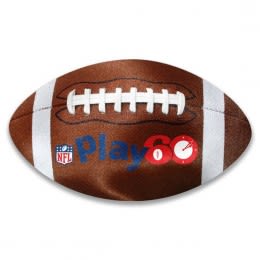 Printed Football Microfiber Cleaning Cloth